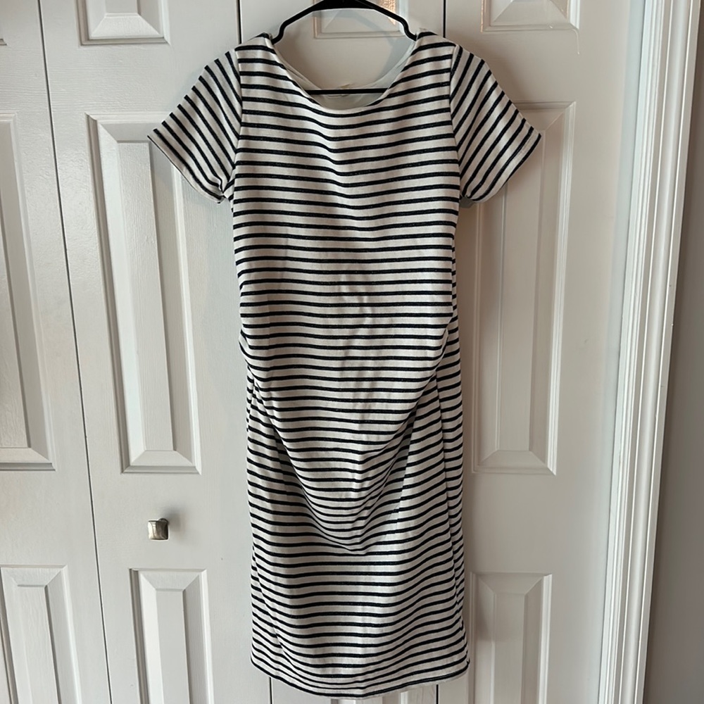 Maternity striped dress